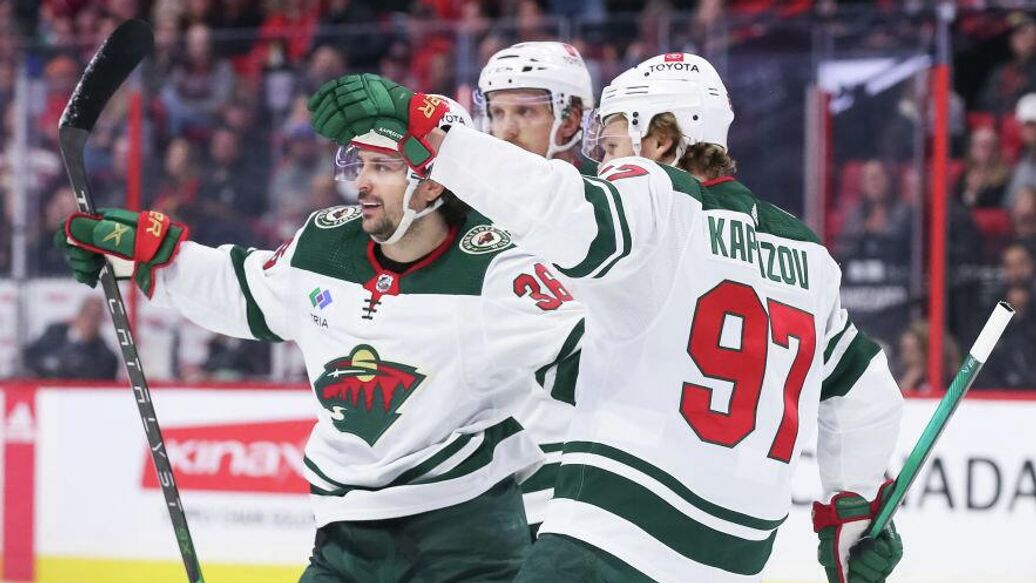 Капризов Юров Миннесота — Капризов и Юров стали героями победы "Миннесоты" над "Ютой"