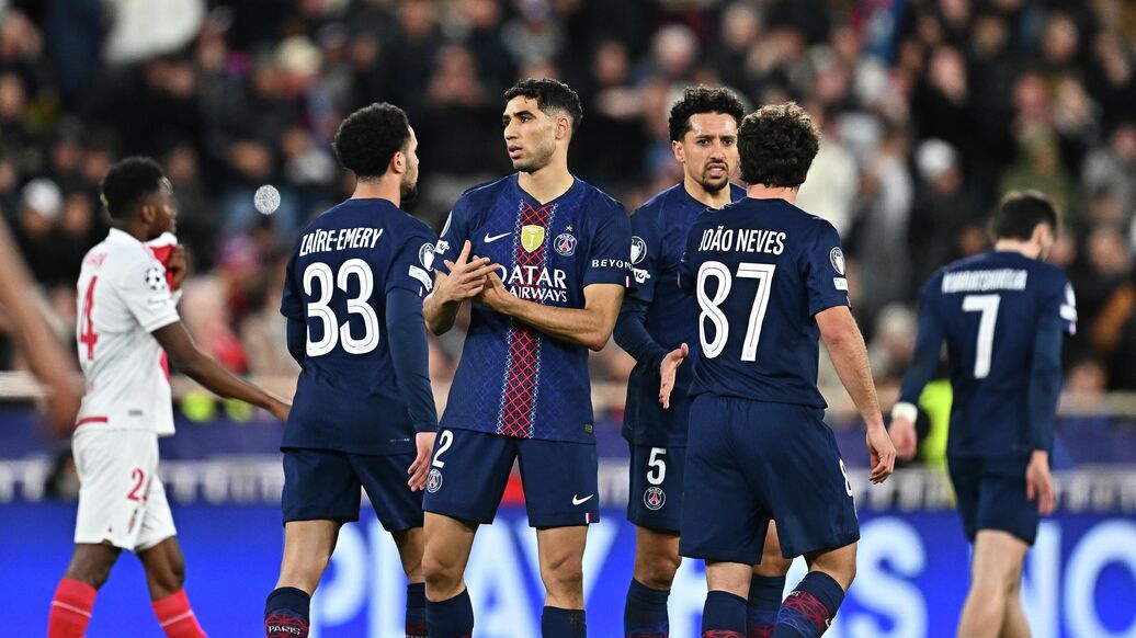 Монако ПСЖ Лига чемпионов — Монако уступил ПСЖ в плей-офф ЛЧ, Головин был удалён